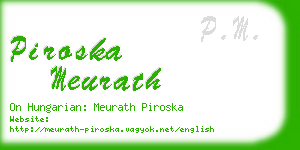 piroska meurath business card